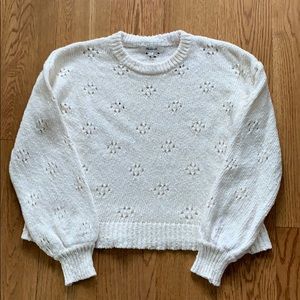 Madewell Creamy White Knit Women's Sweater In A Size(XX-Small)🤍